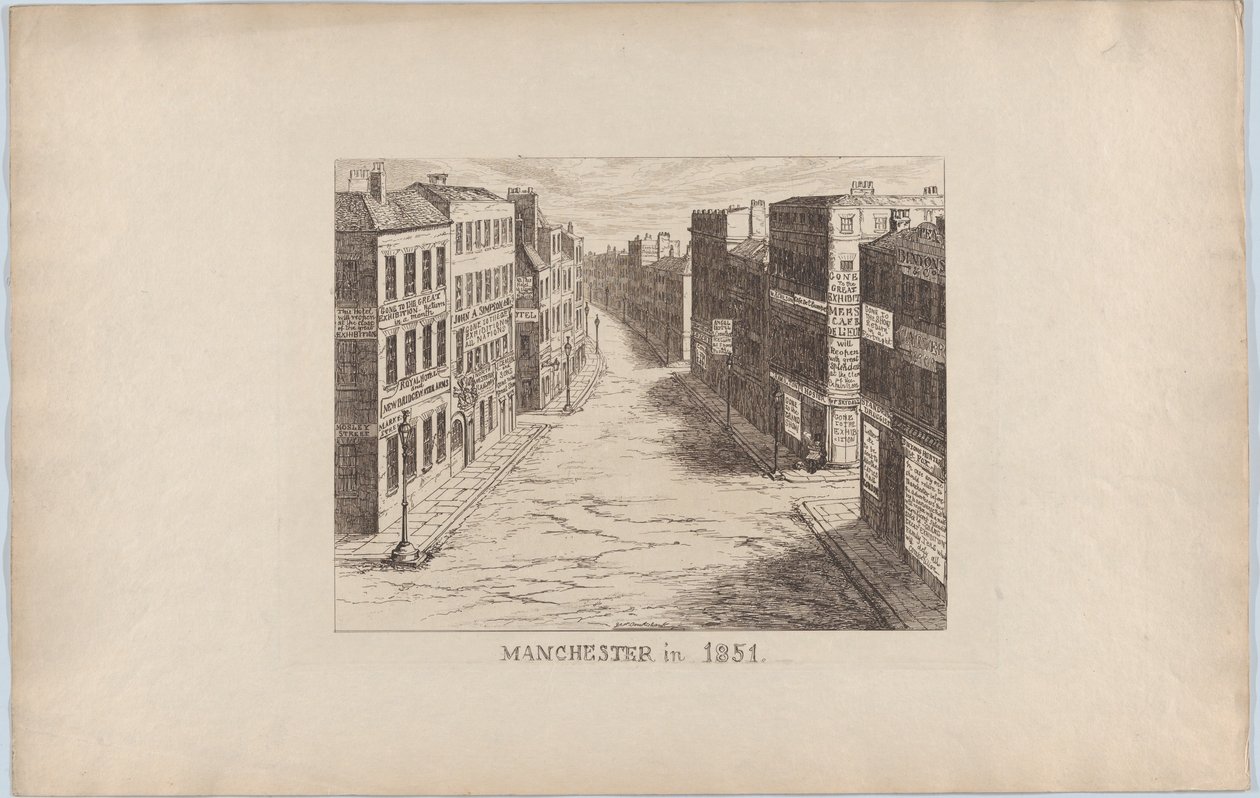 Manchester, 1851, 1851, 1851. tekijältä George Cruikshank
