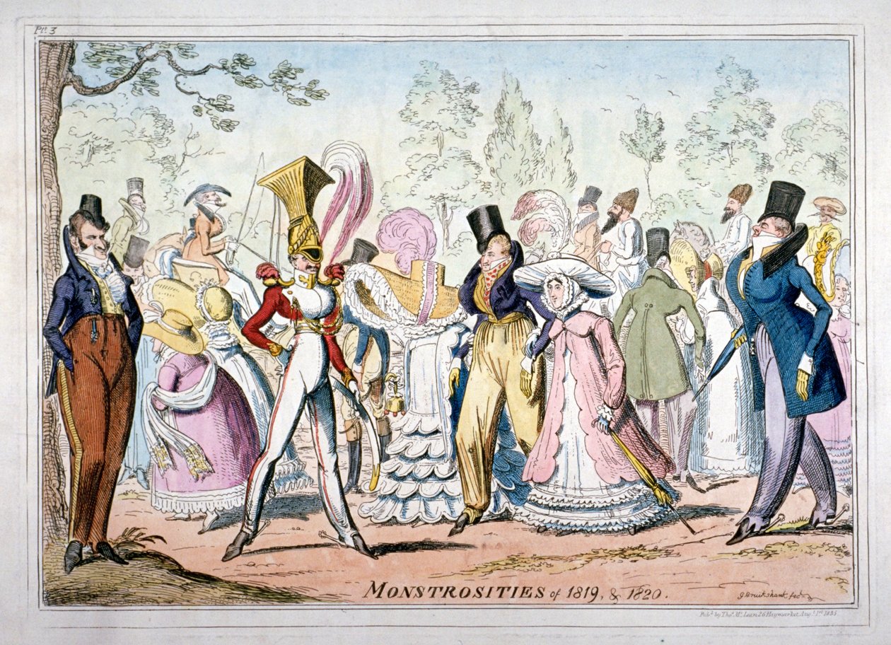 "Vuosien 1819 ja 1820 hirviöt", 1835. tekijältä George Cruikshank