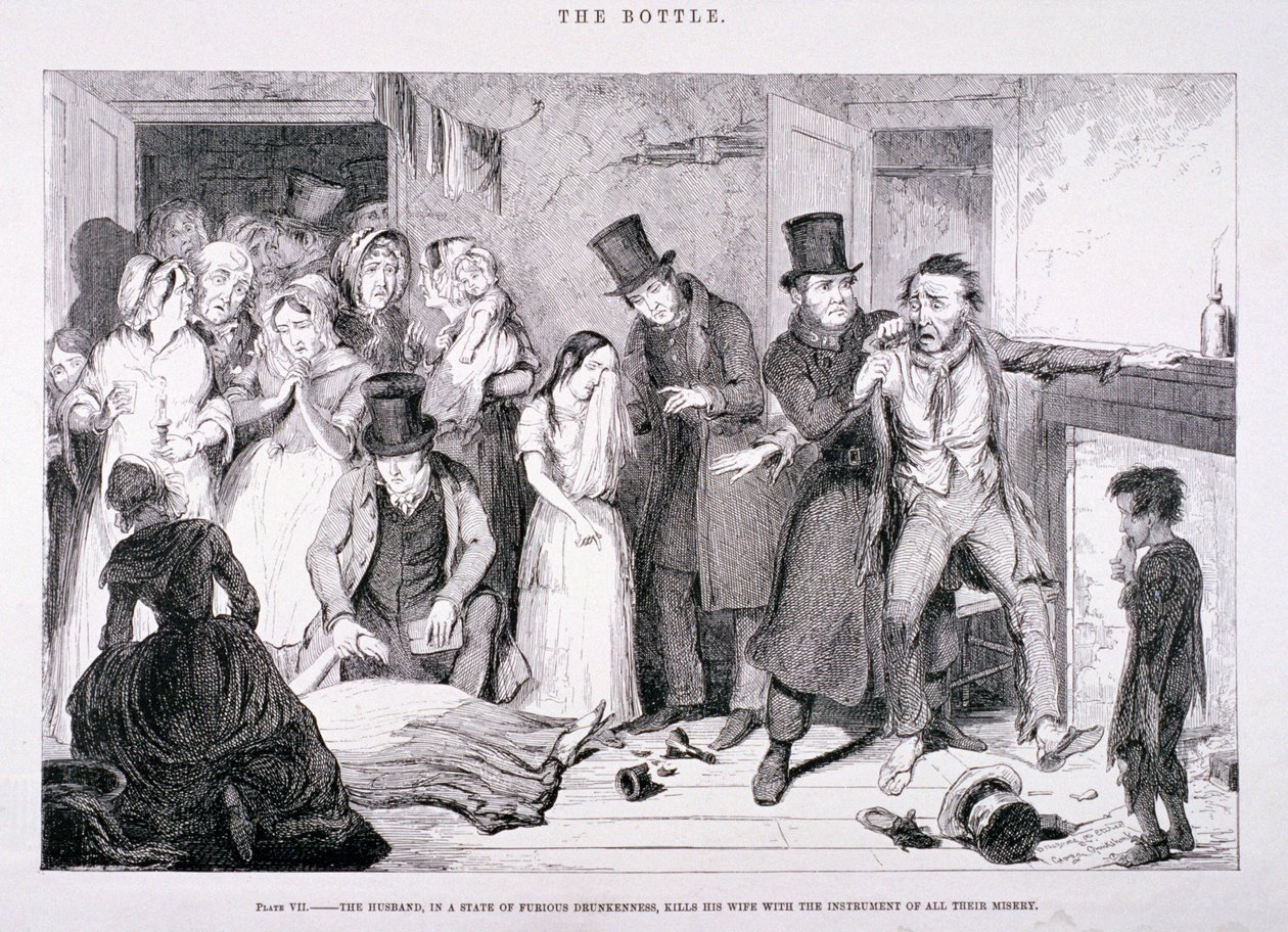 "Pullo", 1847 tekijältä George Cruikshank