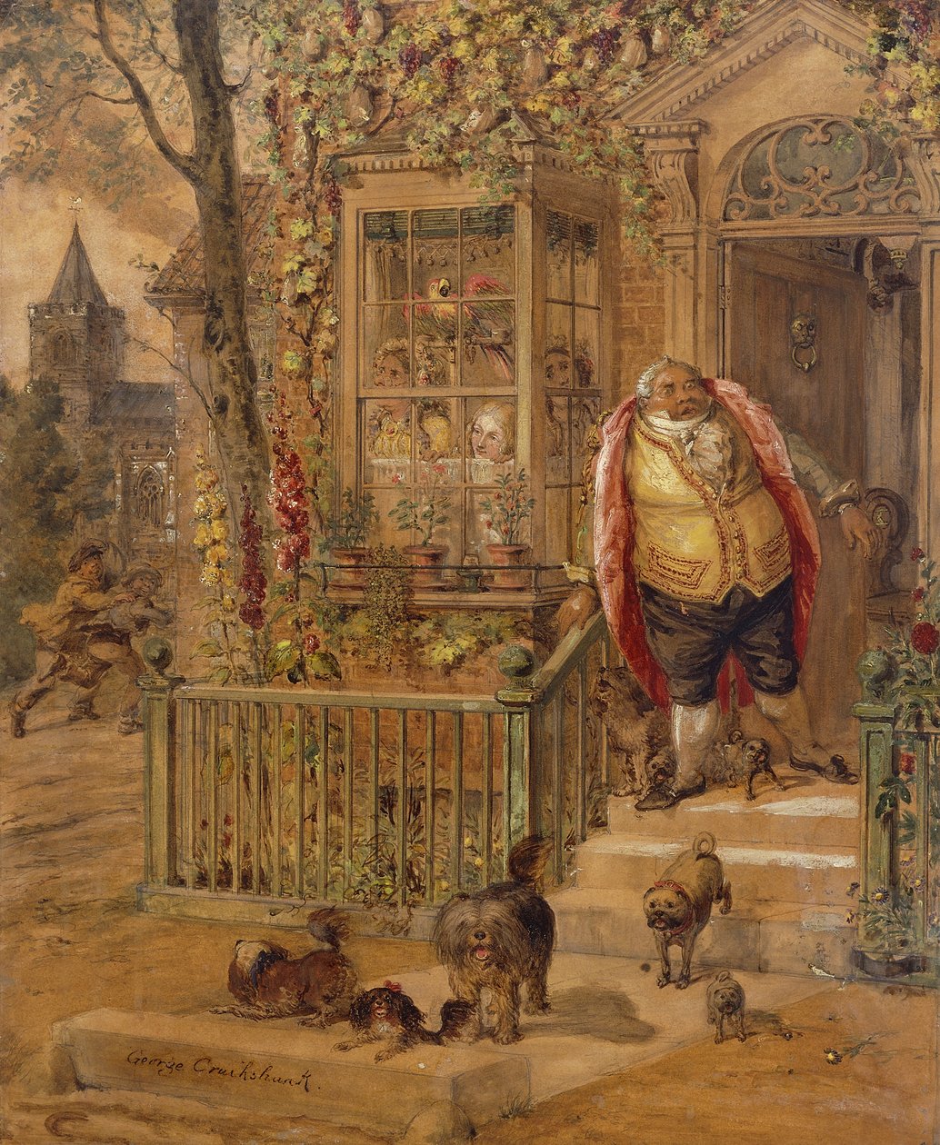 Run-away Knock, tekijältä George Cruikshank