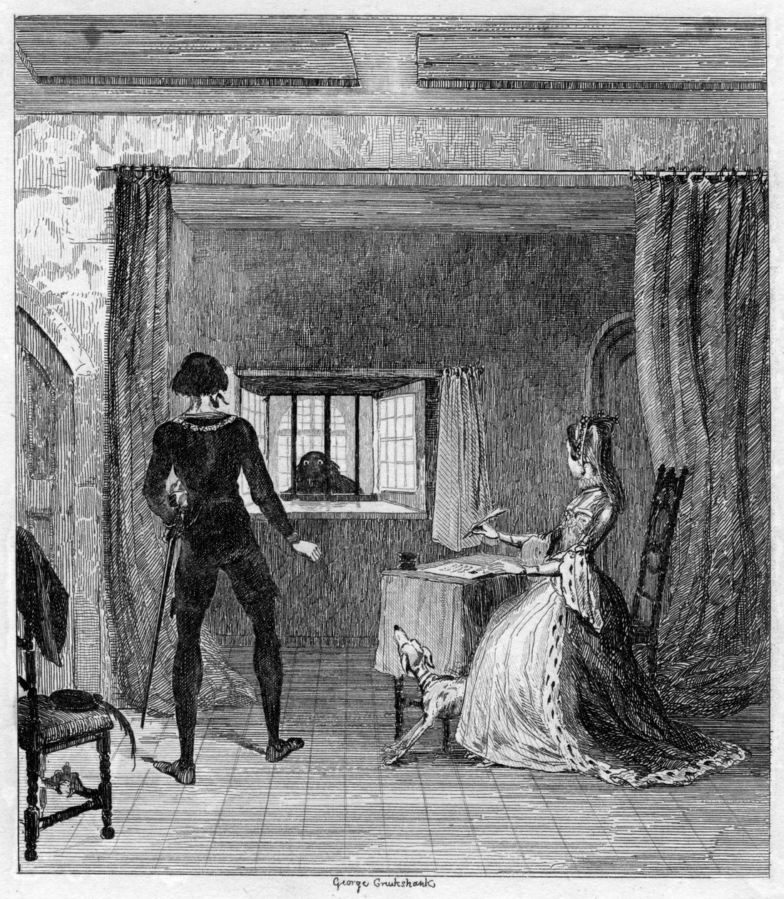 Kuolemantuomio, 1840 tekijältä George Cruikshank