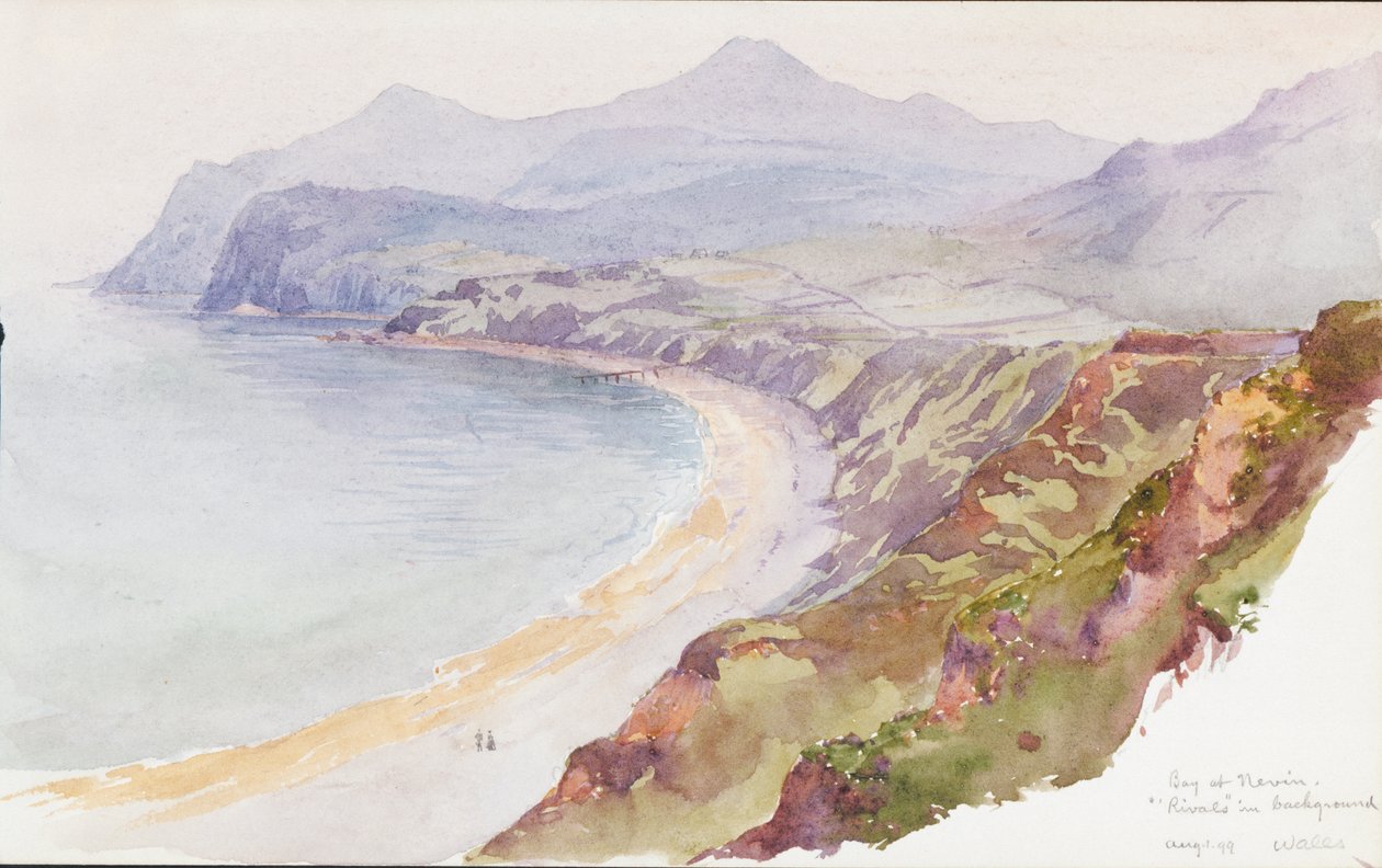Bay at Nevin, Wales, 1899. tekijältä George Elbert Burr