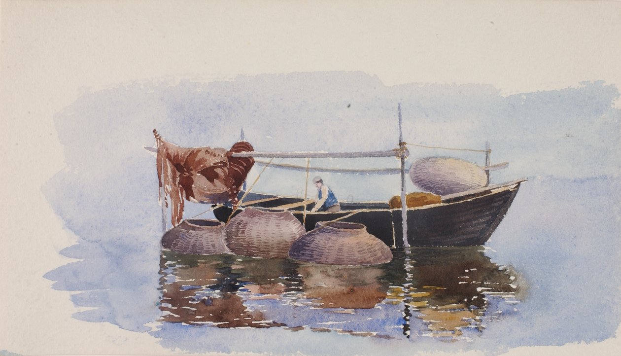 Nimetön - kalastusvene, n. 1900. tekijältä George Elbert Burr