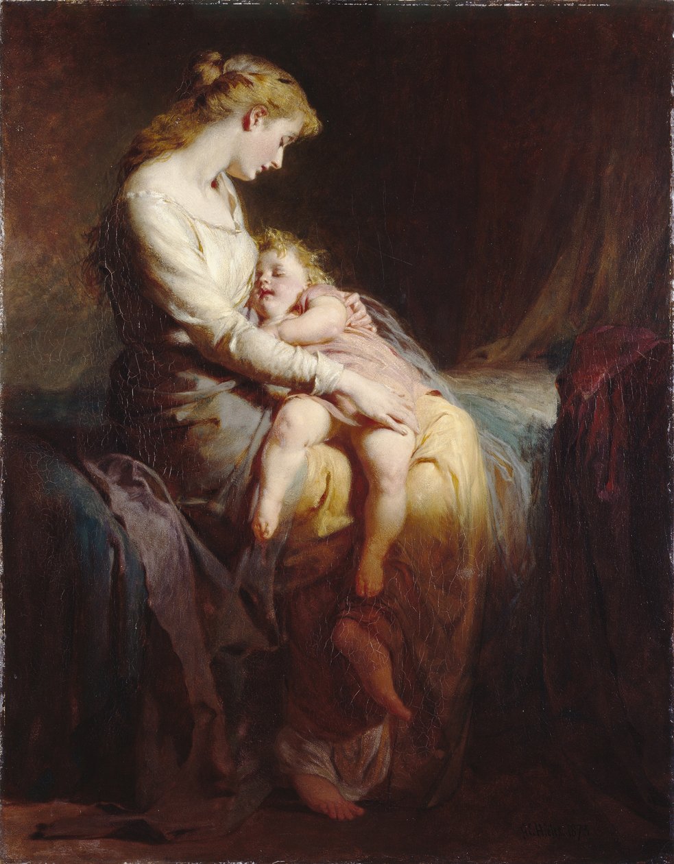 Äiti ja lapsi tekijältä George Elgar Hicks