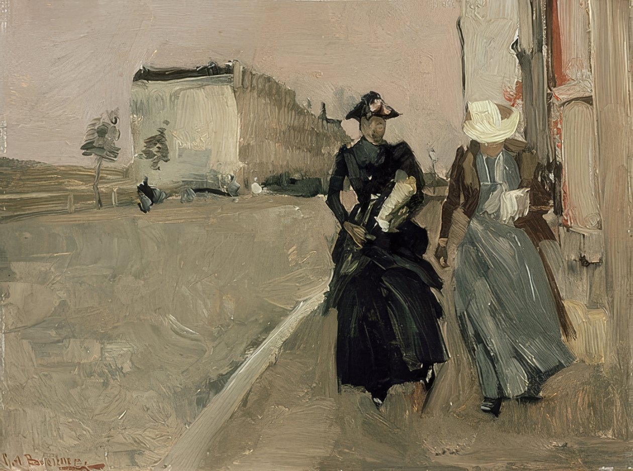 Tuulenpuuska. Noin 1900 tekijältä George Hendrik Breitner