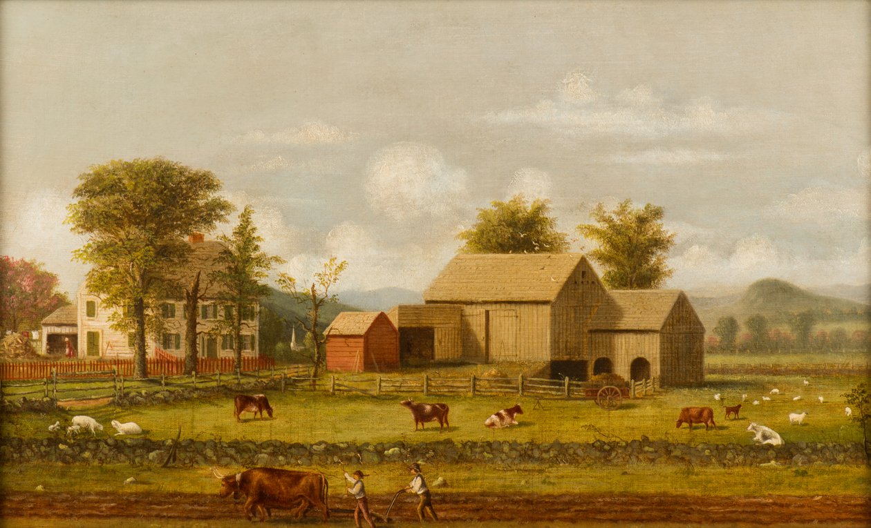 Kesän maatilan kohtaus tekijältä George Henry Durrie