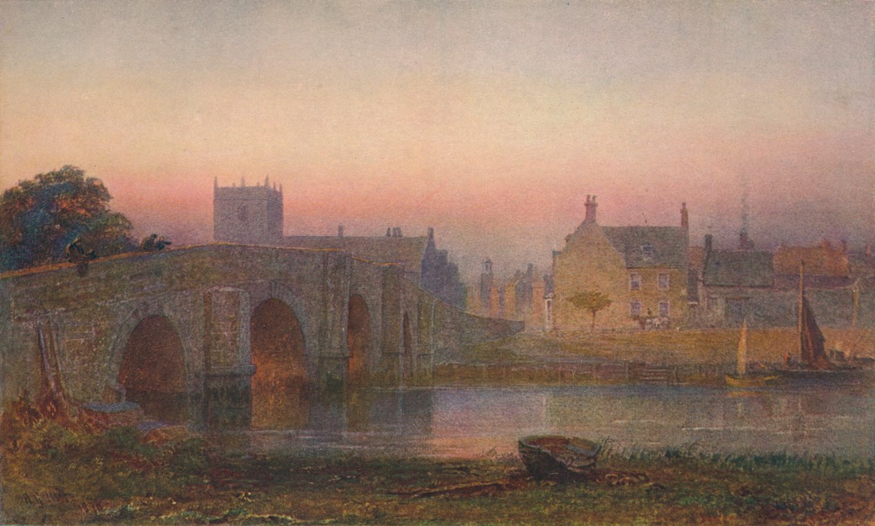 "Wareham Bridge", c1863, 1906. tekijältä George Henry Hine