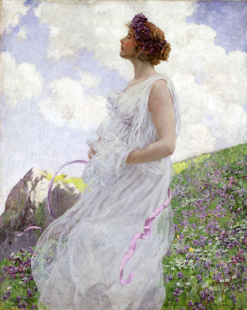 Calypso, n. 1906 (öljy kankaalle) tekijältä George Hitchcock