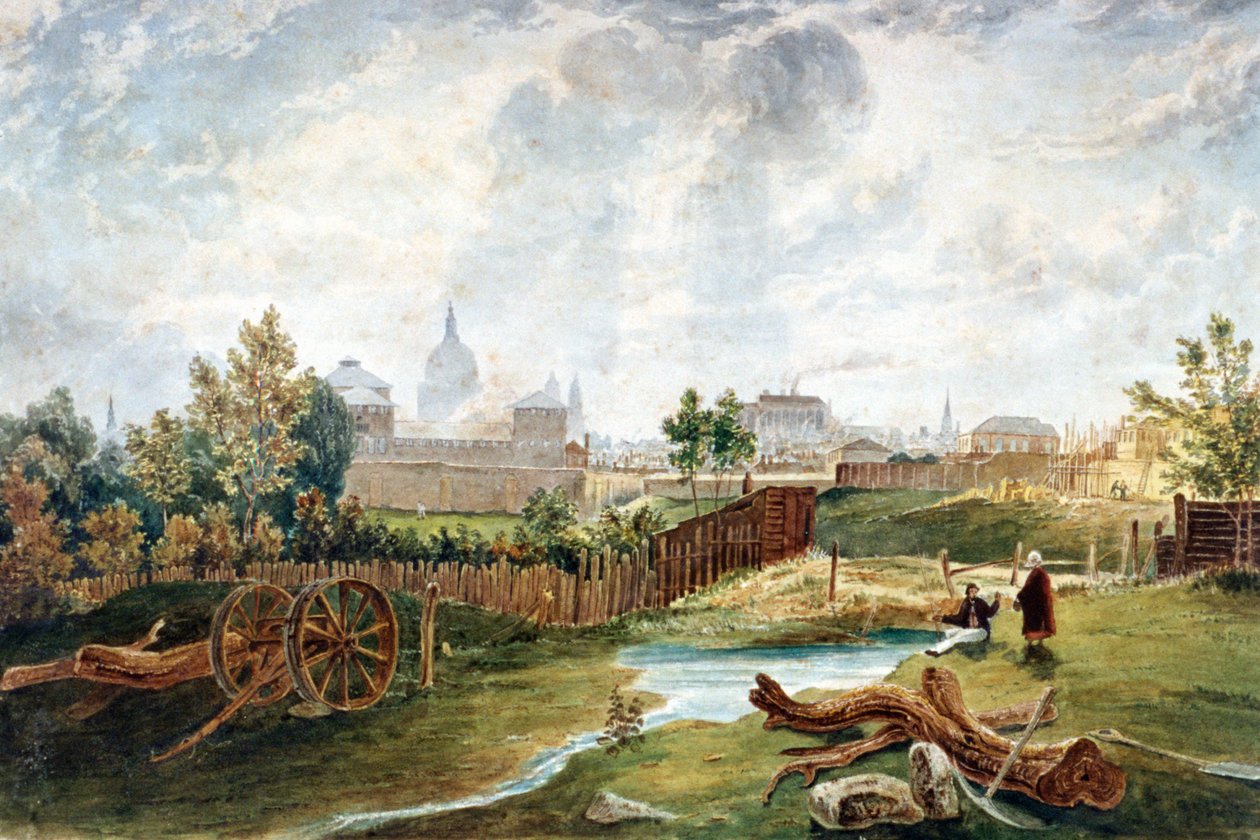 Pentonville, Islington, Lontoo, 1815 tekijältä George Hollis