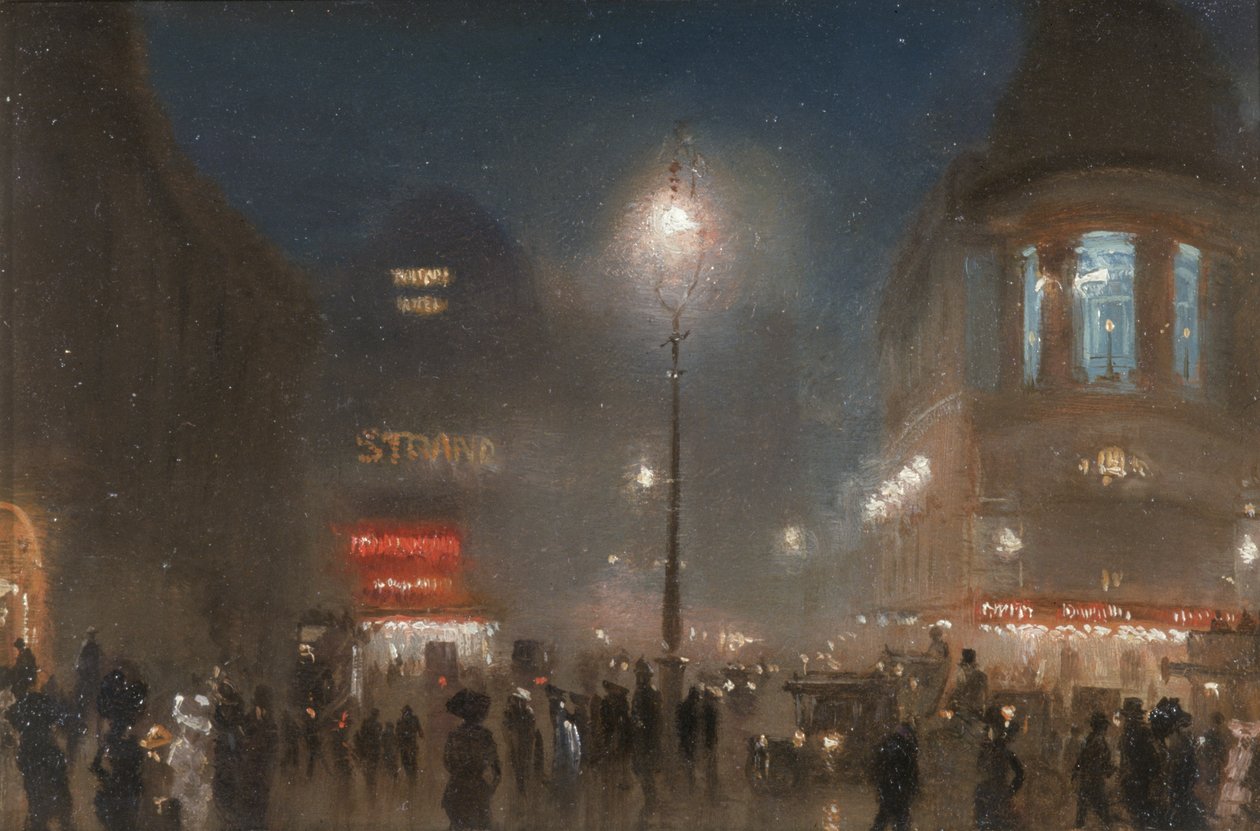 London Theatreland, noin 1910 tekijältä George Hyde Pownall