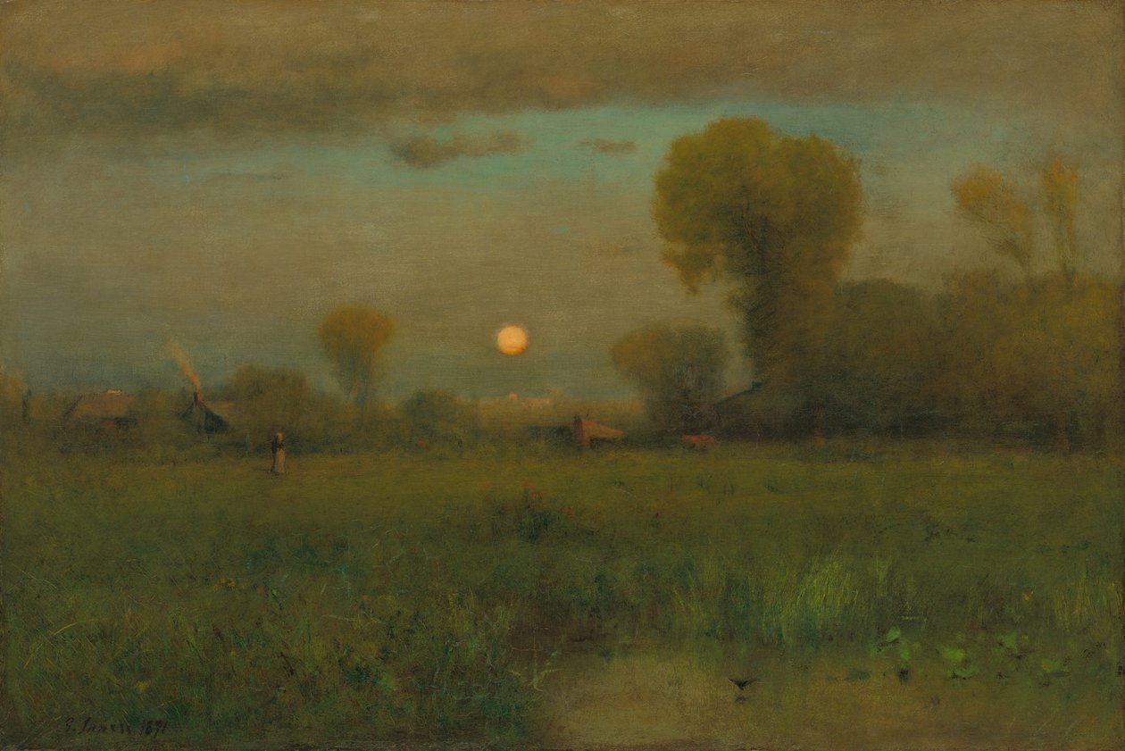 Harvest Moon, 1891. tekijältä George Inness