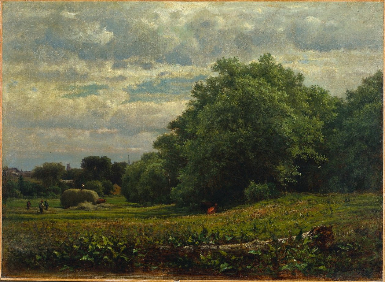 Sadonkorjuuaika, 1864. tekijältä George Inness