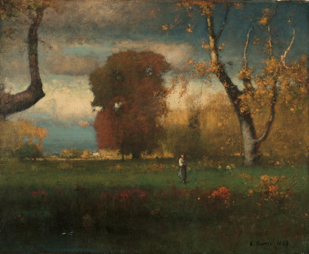 Maisema, 1888. tekijältä George Inness