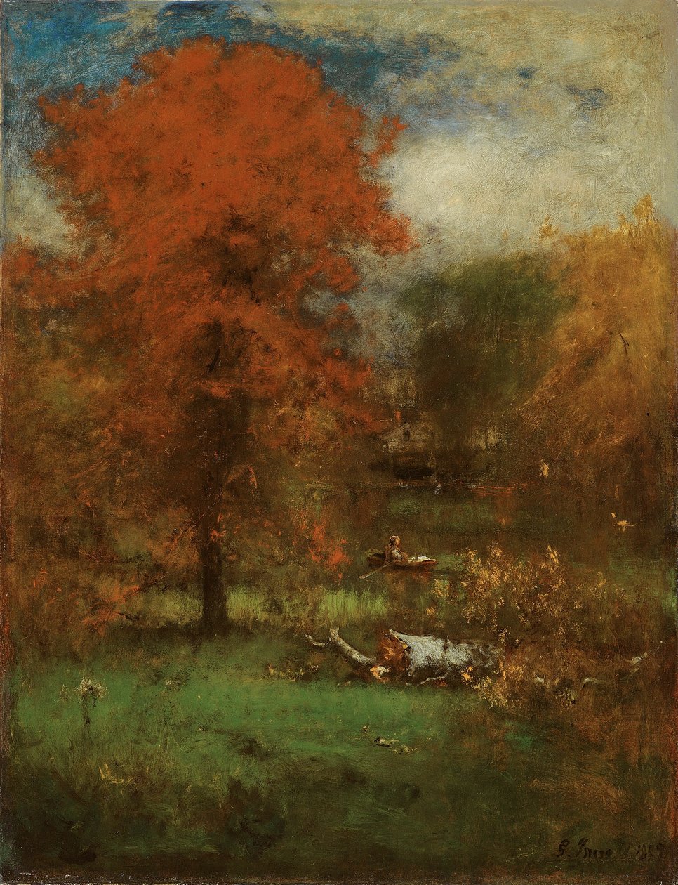 Mill Pond, 1889. tekijältä George Inness