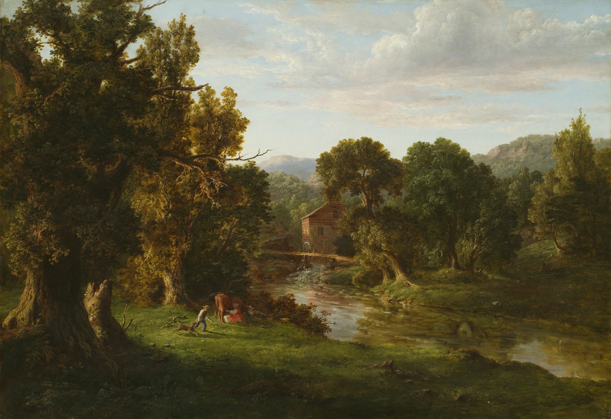 Vanha mylly, 1849. tekijältä George Inness