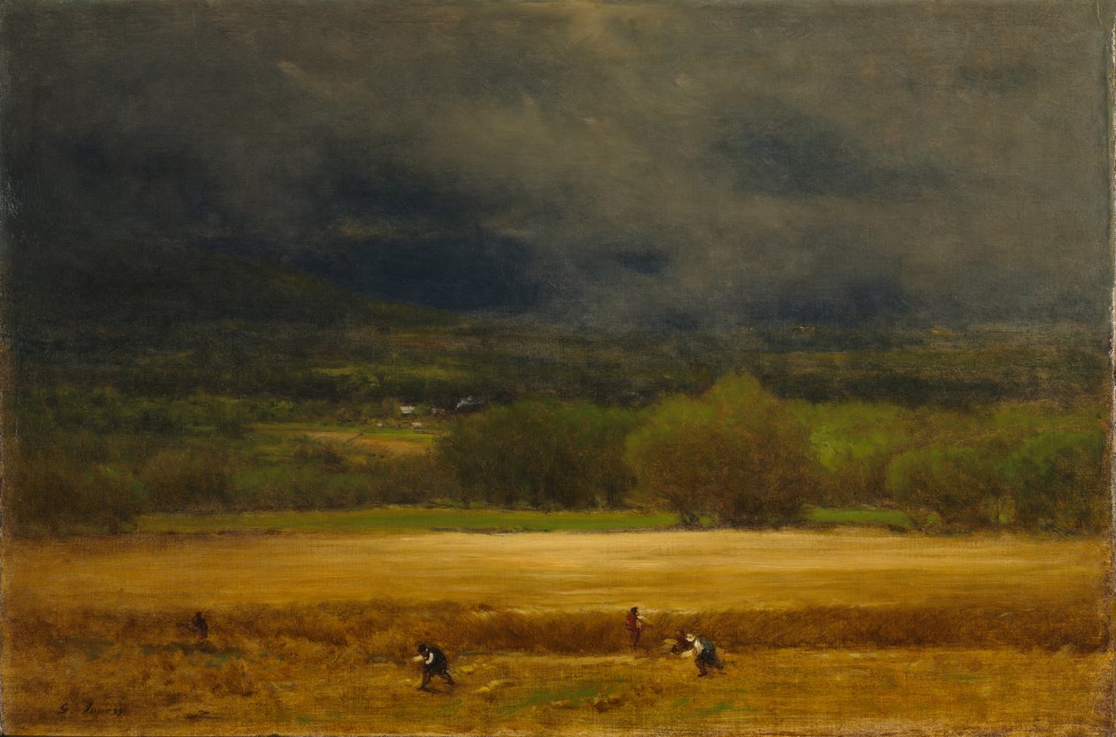 Vehnäpelto, c. 1875-1877. tekijältä George Inness