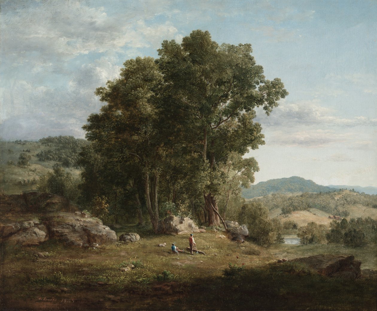 Puunhakkuri, 1849. tekijältä George Inness
