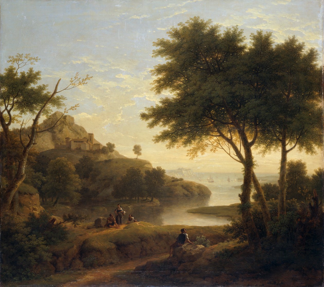 "Maisema lähellä rannikkoa", 1763 tekijältä George Lambert