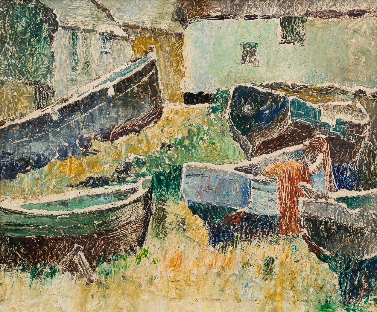 Sennen Cove (öljy laudalle) tekijältä George Manning Sanders