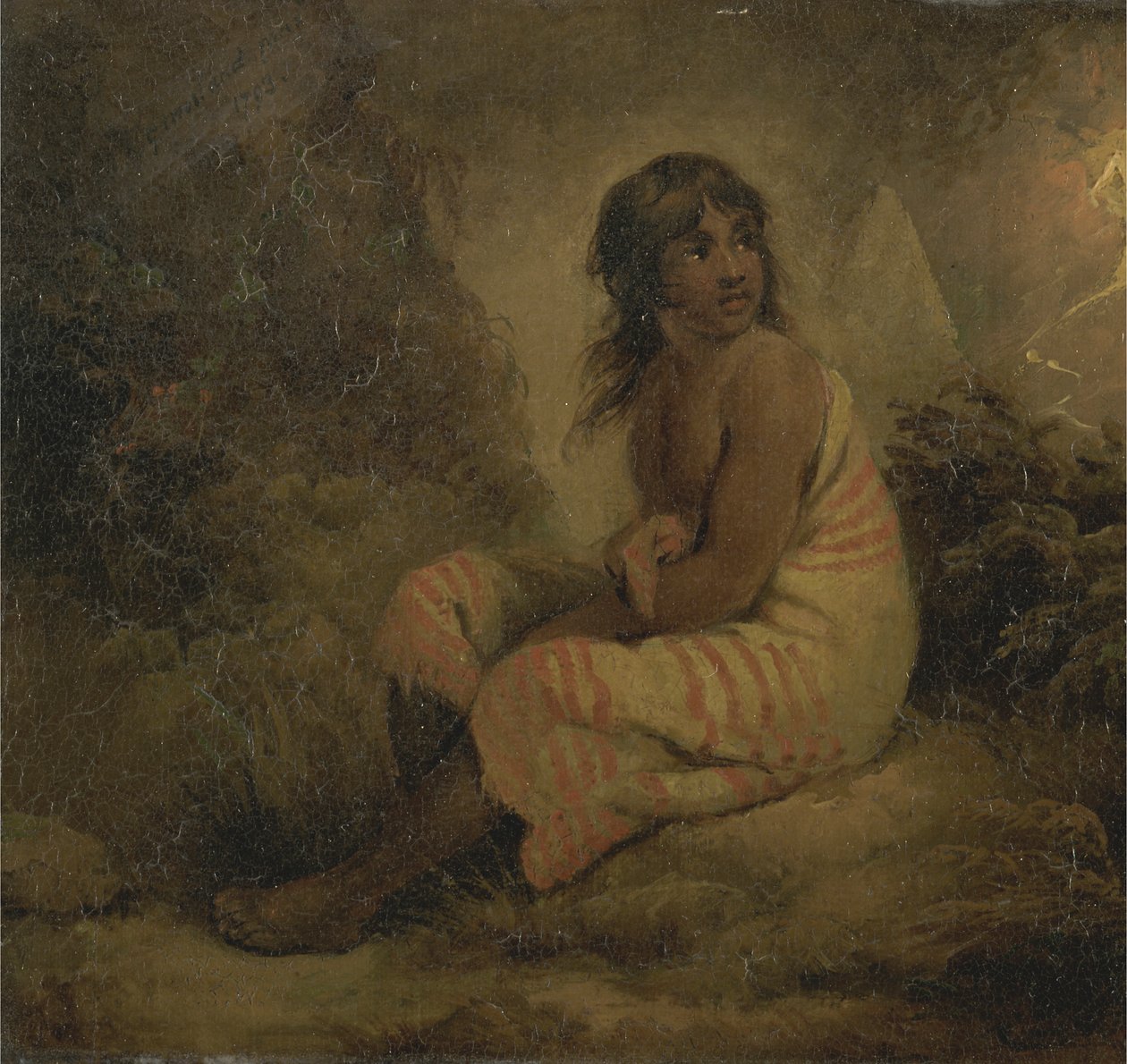 Intiaani tyttö tekijältä George Morland