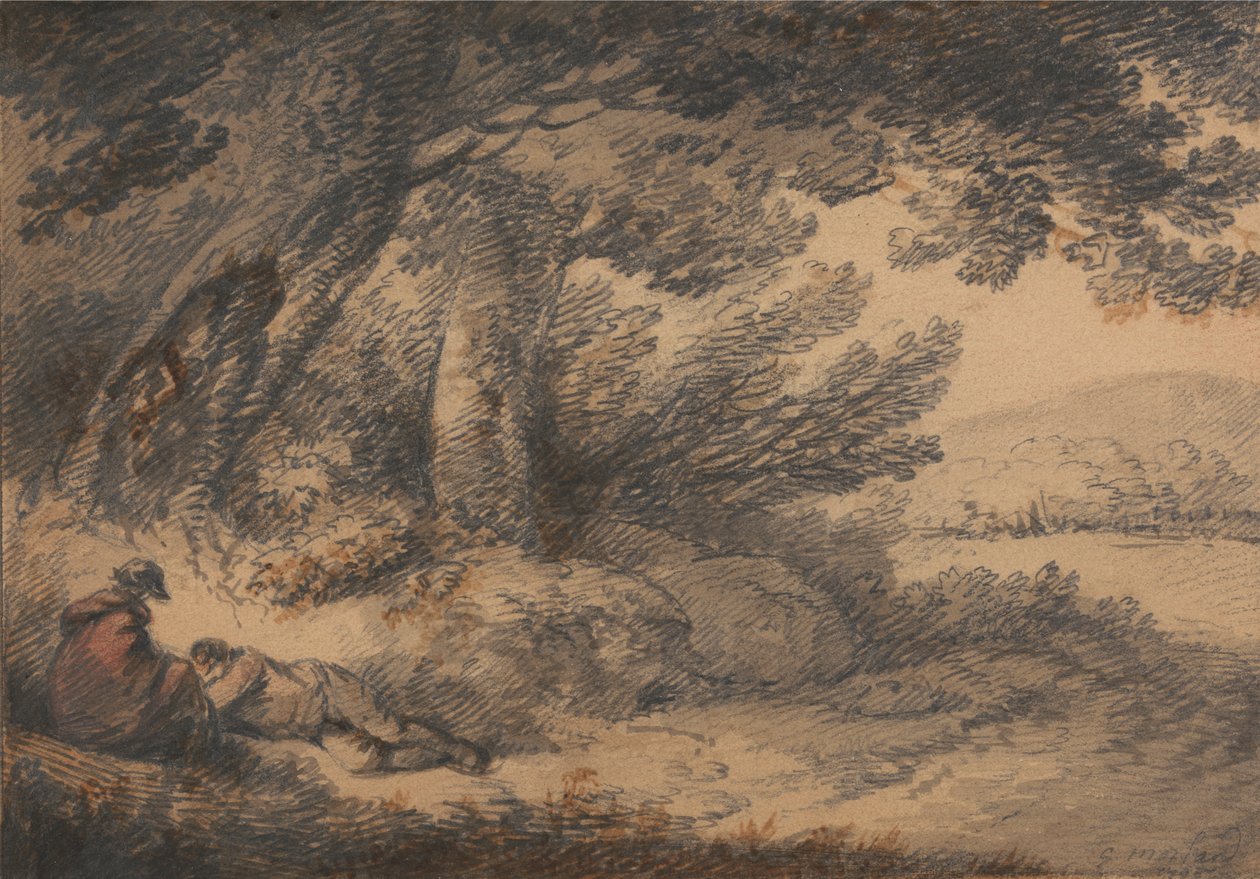 Talonpojat lepäävät tekijältä George Morland