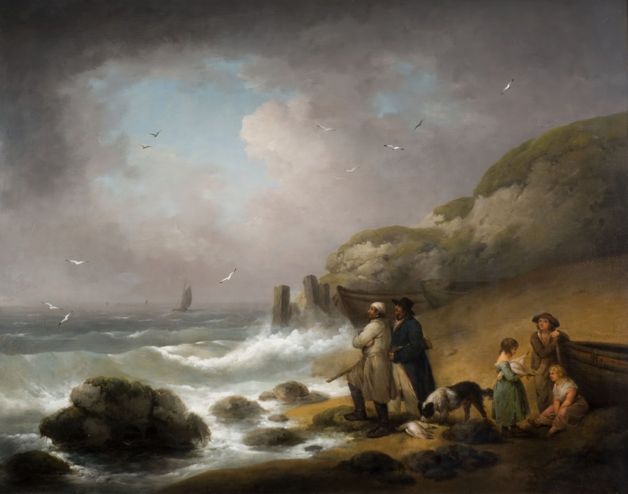 Merilintujen ammunta, 1795. tekijältä George Morland