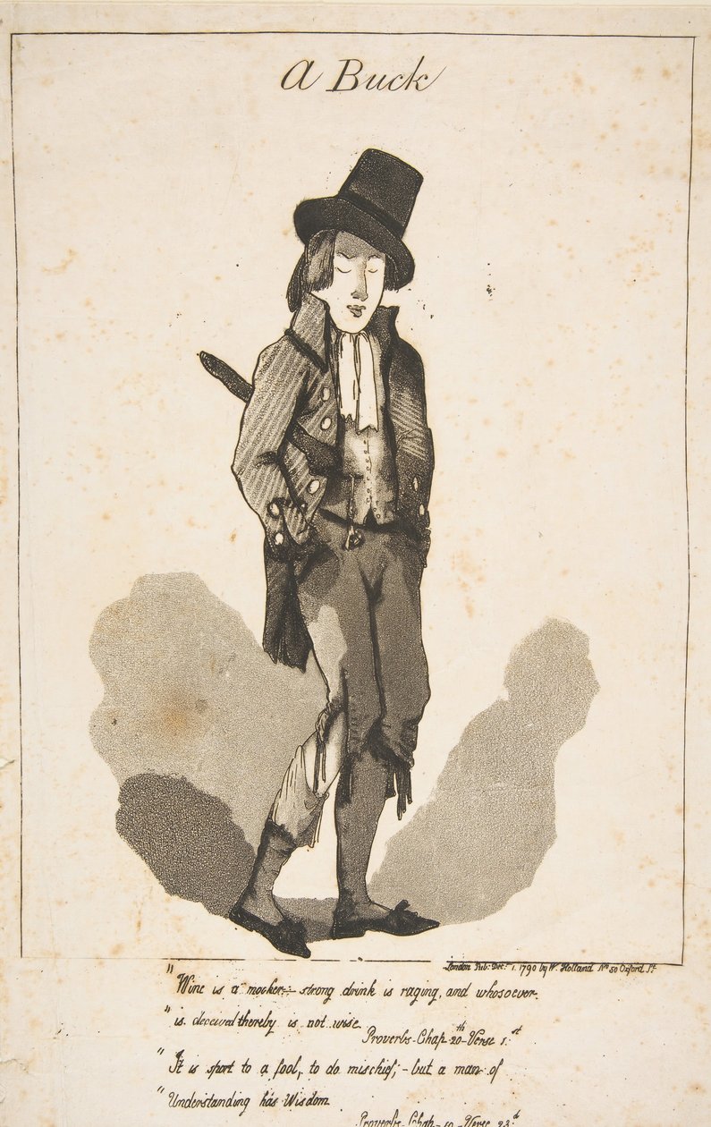 Buck, 1. joulukuuta 1790. tekijältä George Moutard Woodward