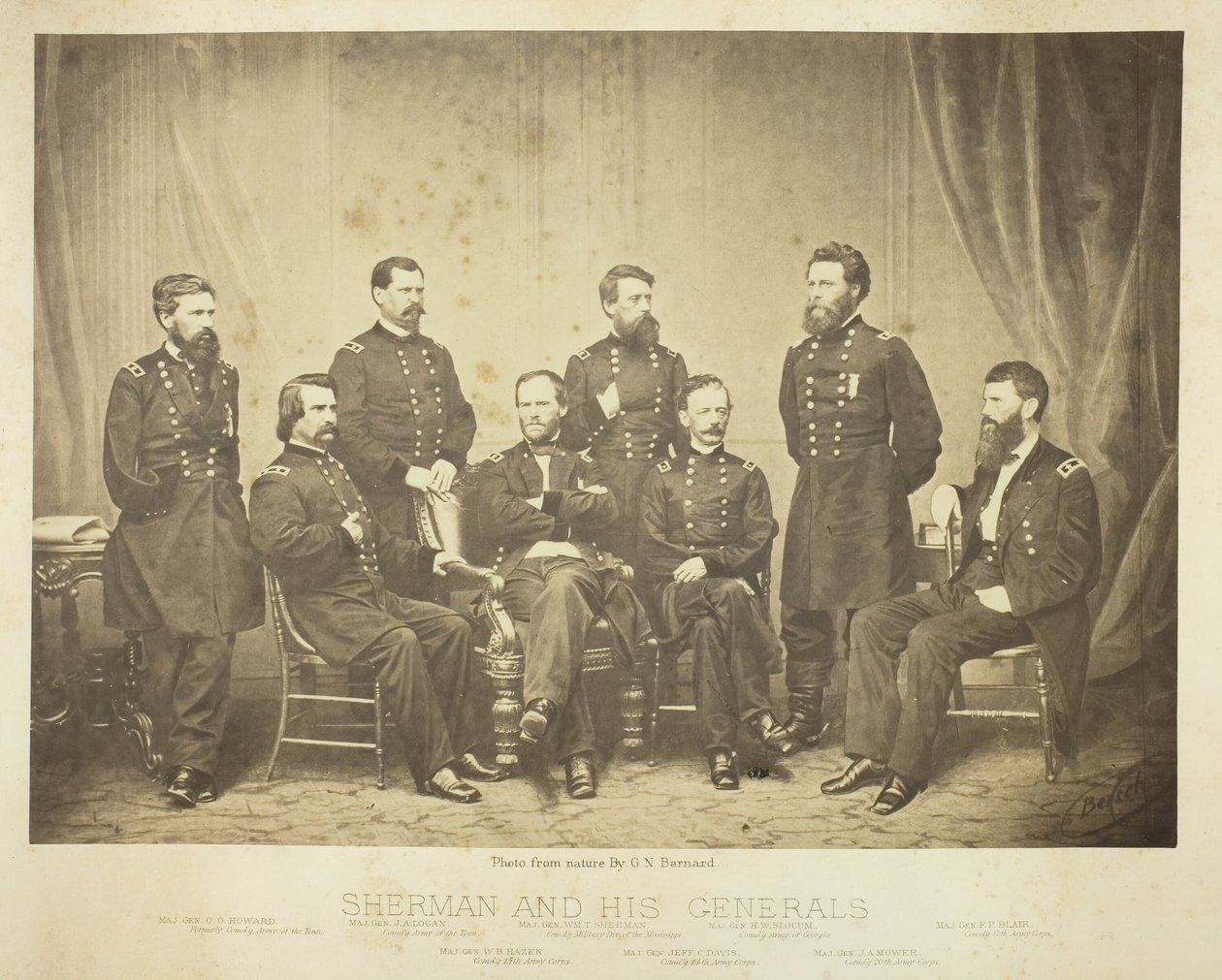 Sherman ja hänen kenraalit, 1865. tekijältä George N. Barnard