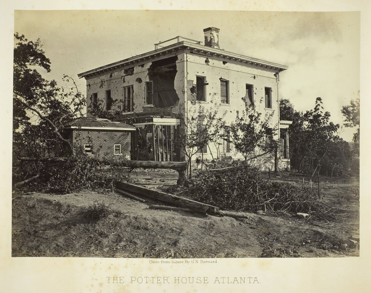 Potter House Atlanta, 1864. tekijältä George N. Barnard