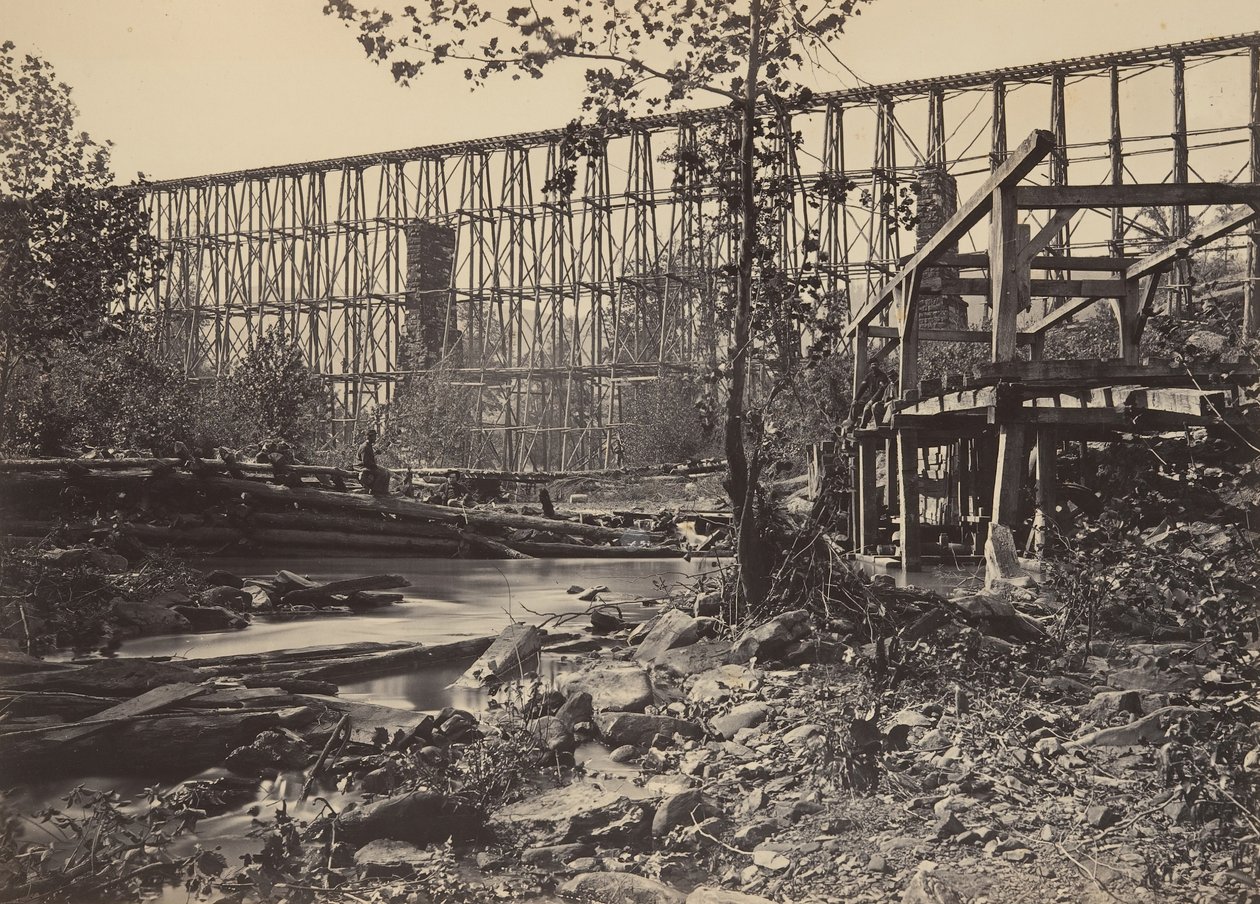 Pukkisilta Whitesidessa, 1860-luku. tekijältä George N. Barnard