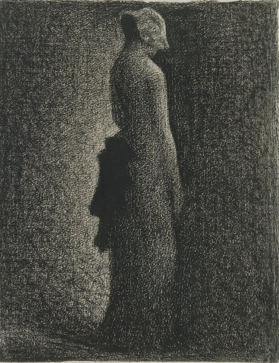 Musta jousi, c. 1882 tekijältä George Pierre Seurat