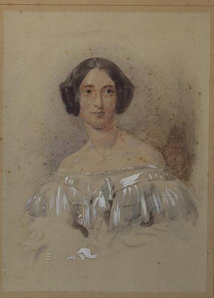 Fanny (Frances) Cartwrightin muotokuva tekijältä George Richmond