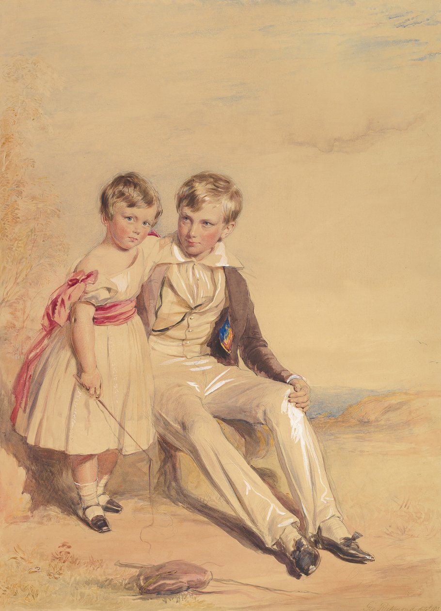 Muotokuva kahdesta lapsesta, 1837. tekijältä George Richmond