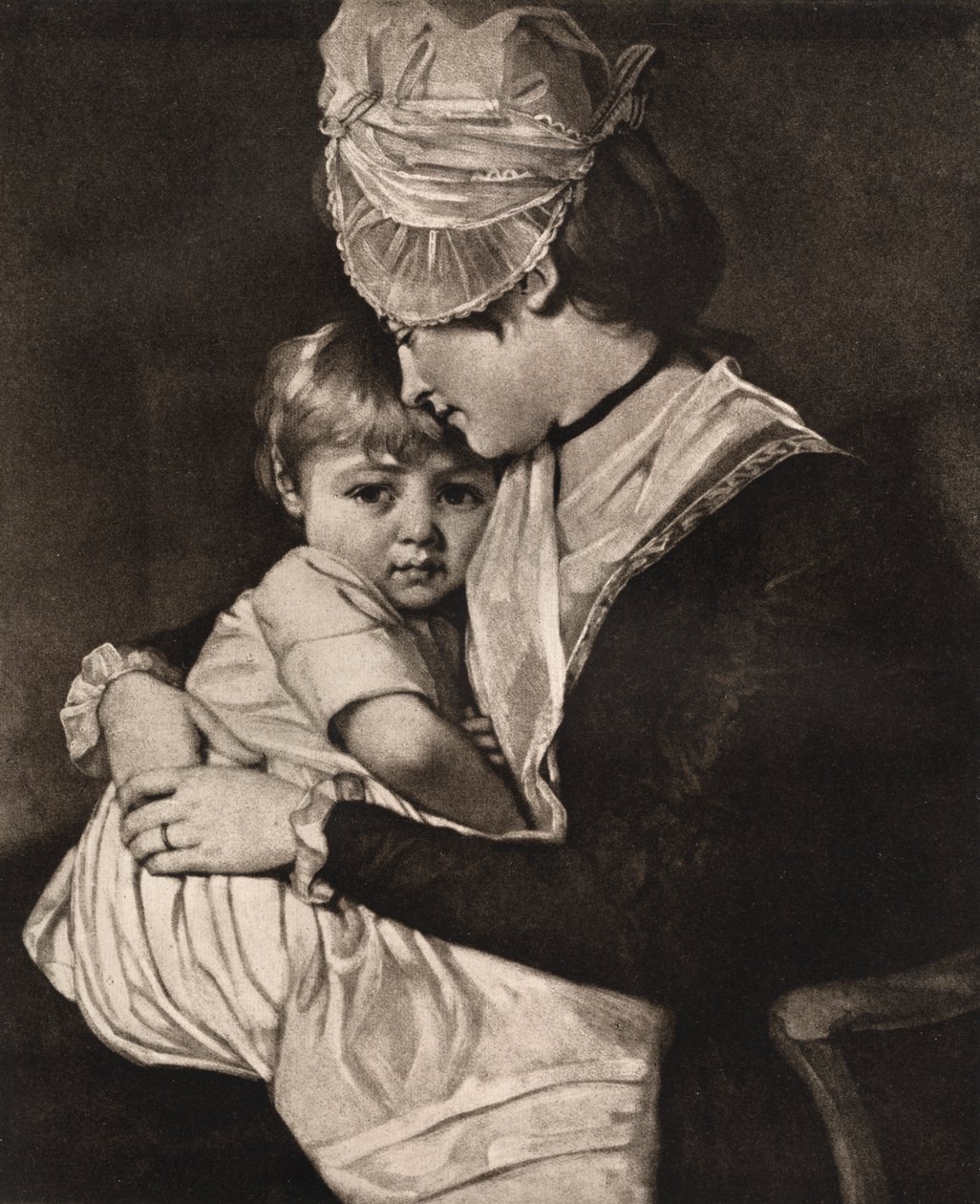 Rouva Carwardine ja lapsi, c1775, 1912. tekijältä George Romney