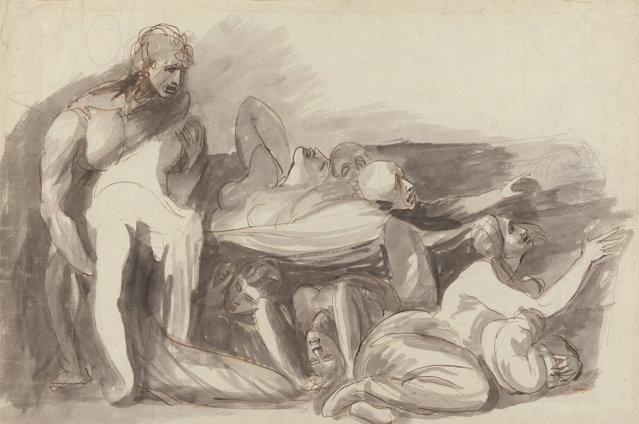 Vankilakohtaus tekijältä George Romney