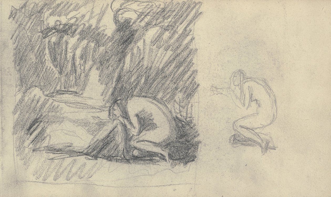 Luonnoskirjan piirustus tekijältä George Romney