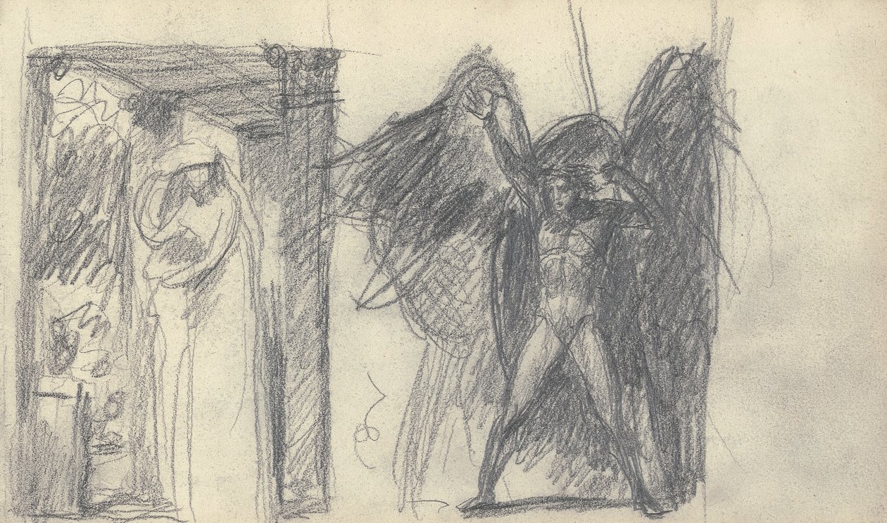 Luonnoskirjan piirustus tekijältä George Romney
