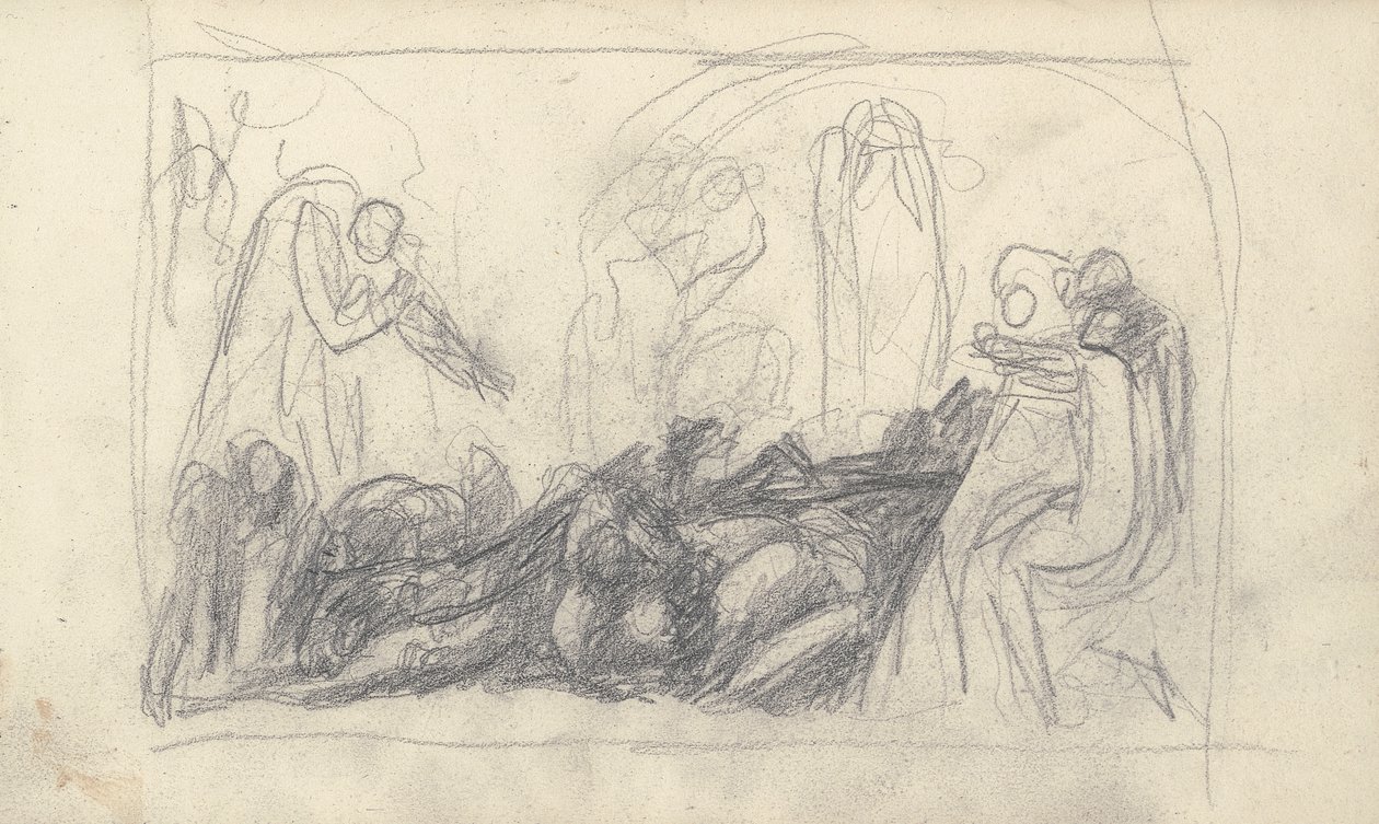Luonnoskirjan piirustus tekijältä George Romney