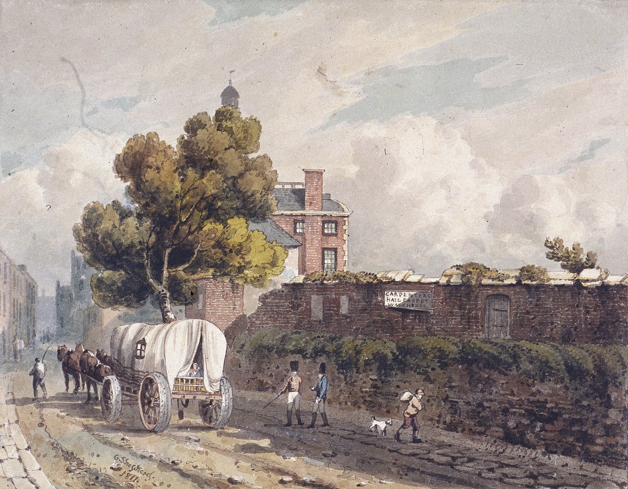 Lontoon muuri, Lontoo, 1811 tekijältä George Shepherd