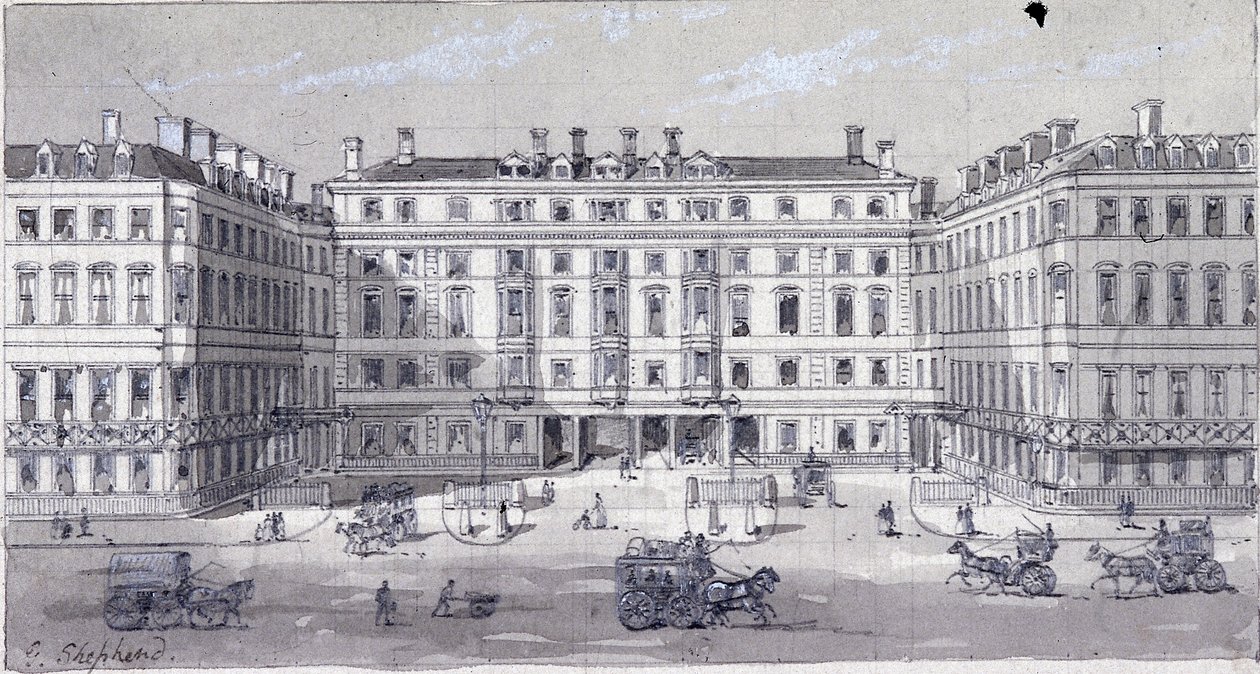 Euston Squaren asema, Lontoo, 1838. tekijältä George Sidney Shepherd