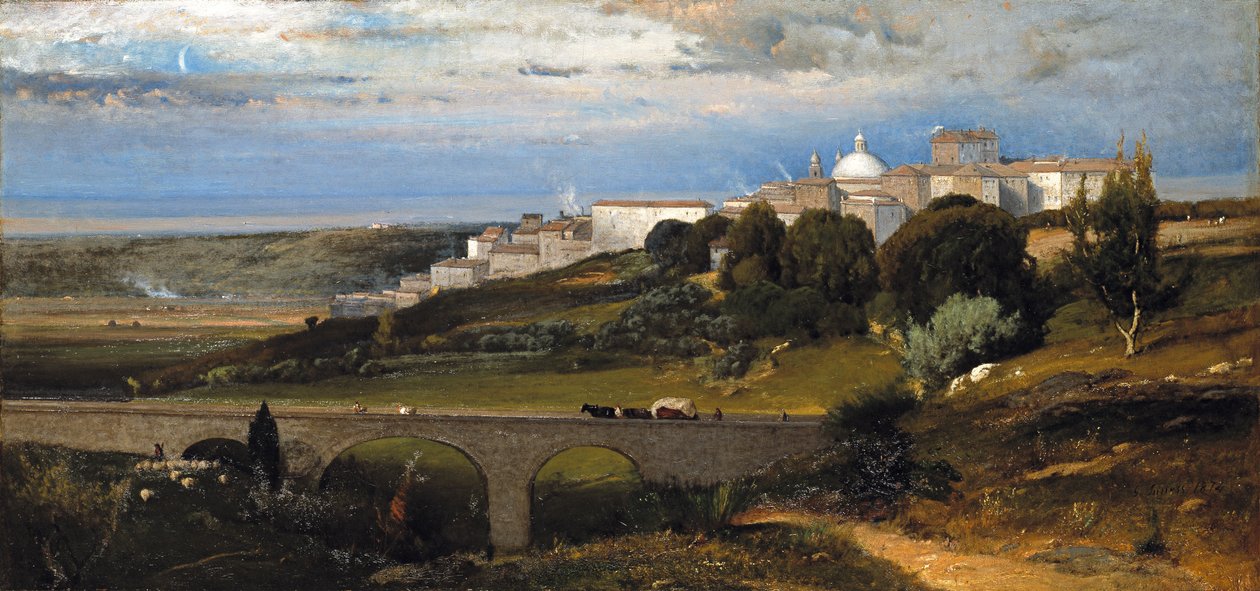 Ariccia, 1874 tekijältä George Snr. Inness