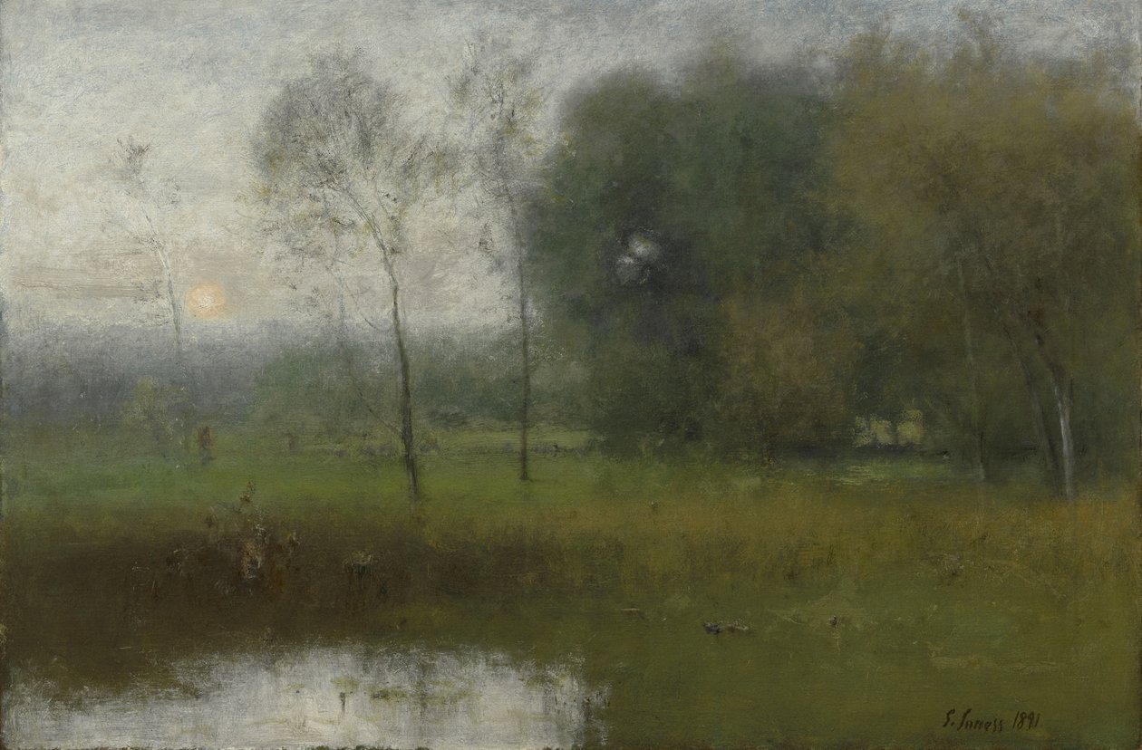 New Jerseyn maisema, 1891 tekijältä George Snr. Inness