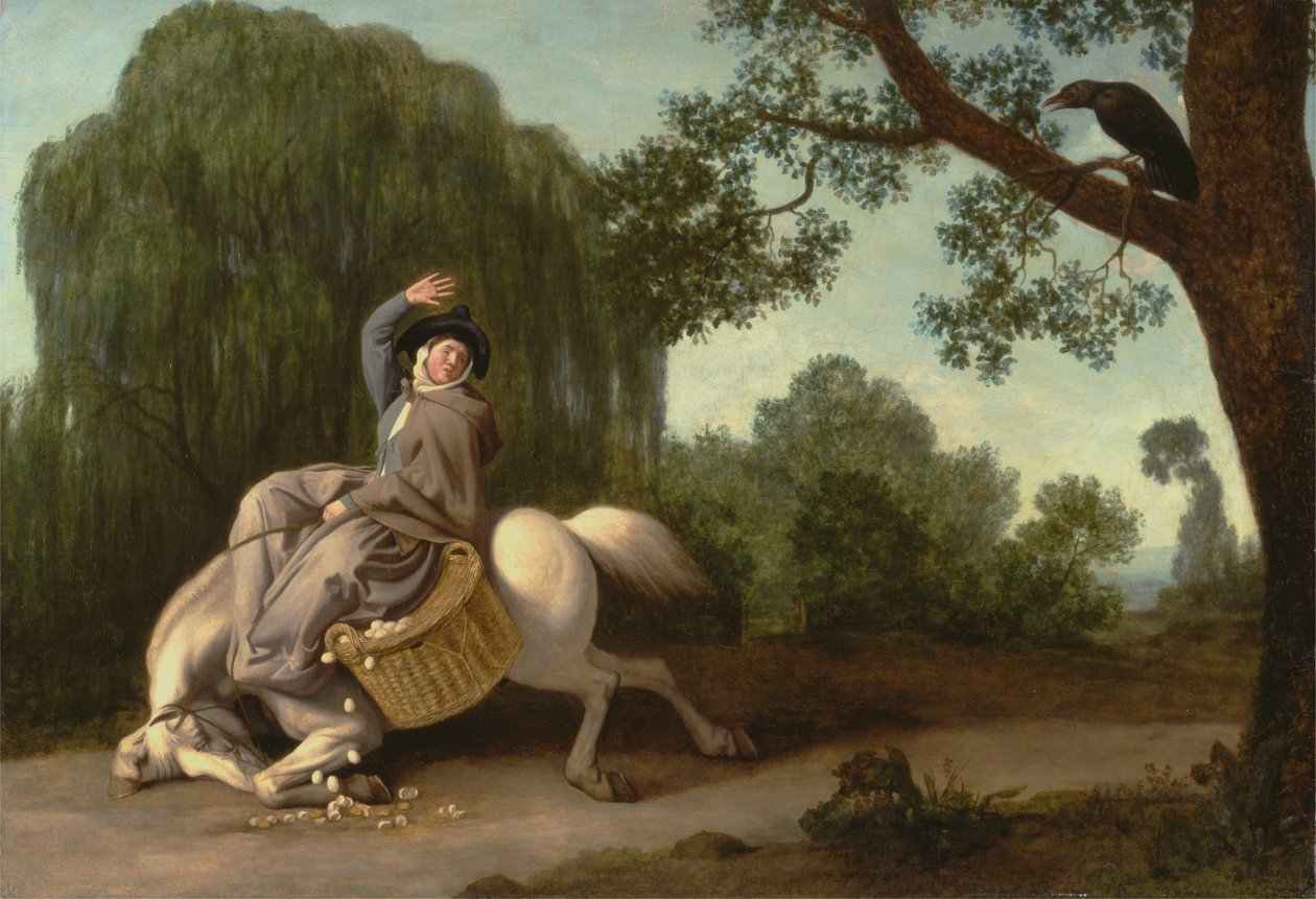 Maanviljelijän vaimo ja korppi tekijältä George Stubbs