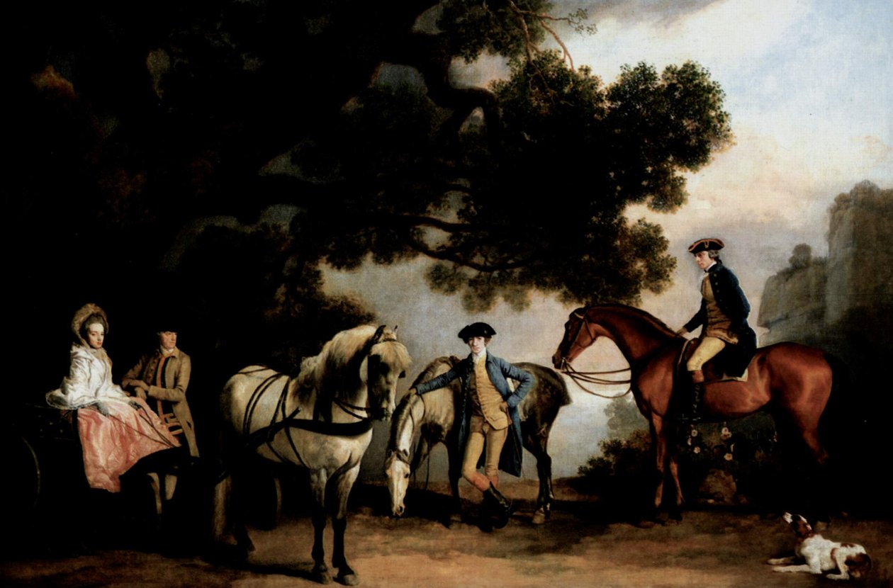 Milbanken ja Melbournen perheet tekijältä George Stubbs