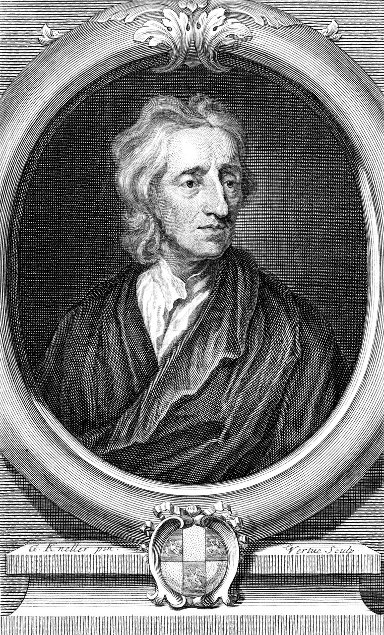 John Locke, englantilainen filosofi, 1713 tekijältä George Vertue