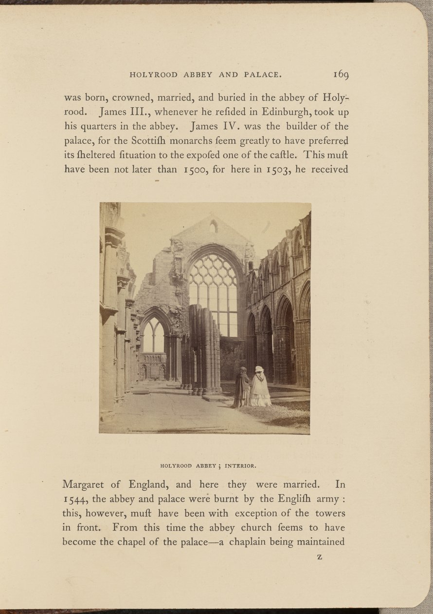Holyrood Abbey; Sisätilat tekijältä George Washington Wilson