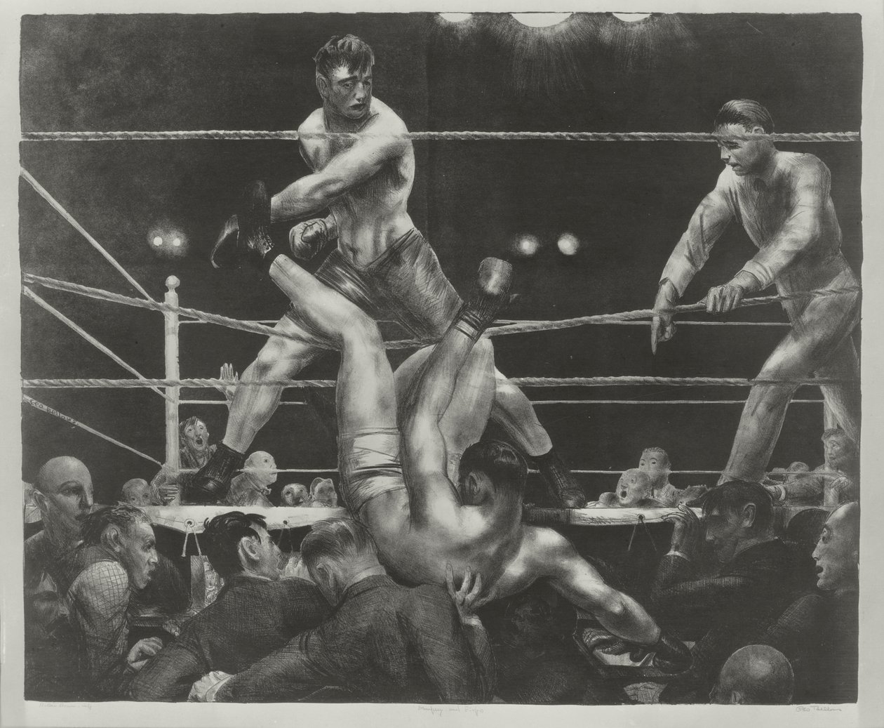 Dempsey ja Firpo tekijältä George Wesley Bellows