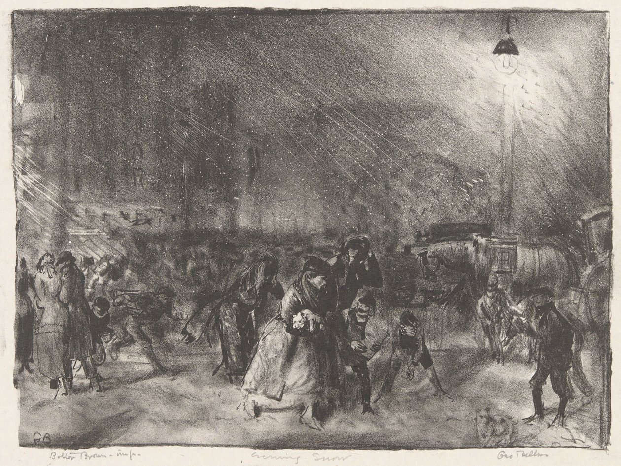 Ilta Lunta tekijältä George Wesley Bellows