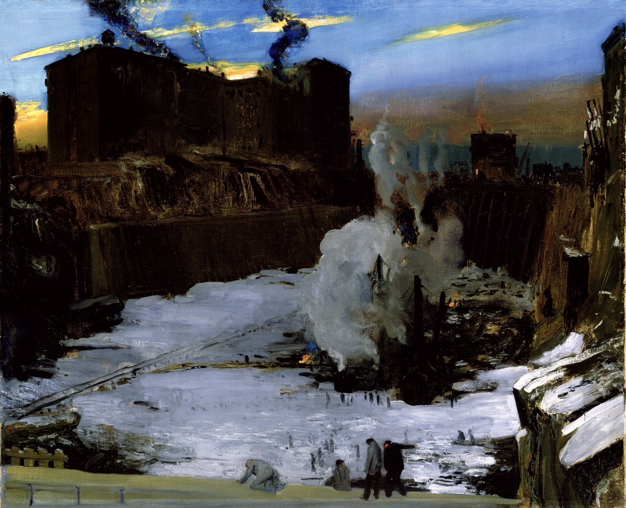 Pennsylvanian aseman kaivaukset tekijältä George Wesley Bellows