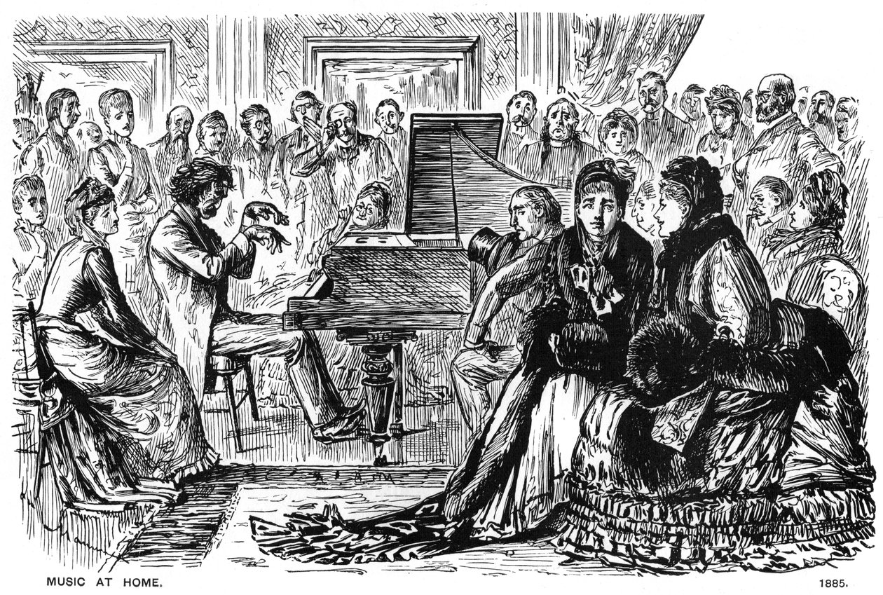 Musiikkia kotona, 1885 1891. tekijältä George du Maurier